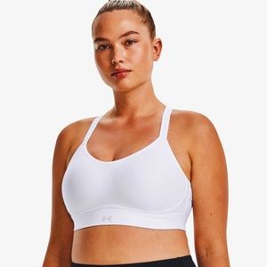 Under Armour XXL Infinity Covered Low Sports Bra - White